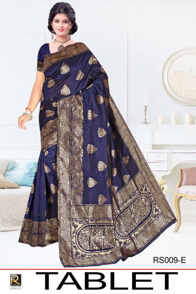 Ronisha Tablet Latest Fancy Casual Wear Designer Rich Look Exclusive Silk Saree Collection
